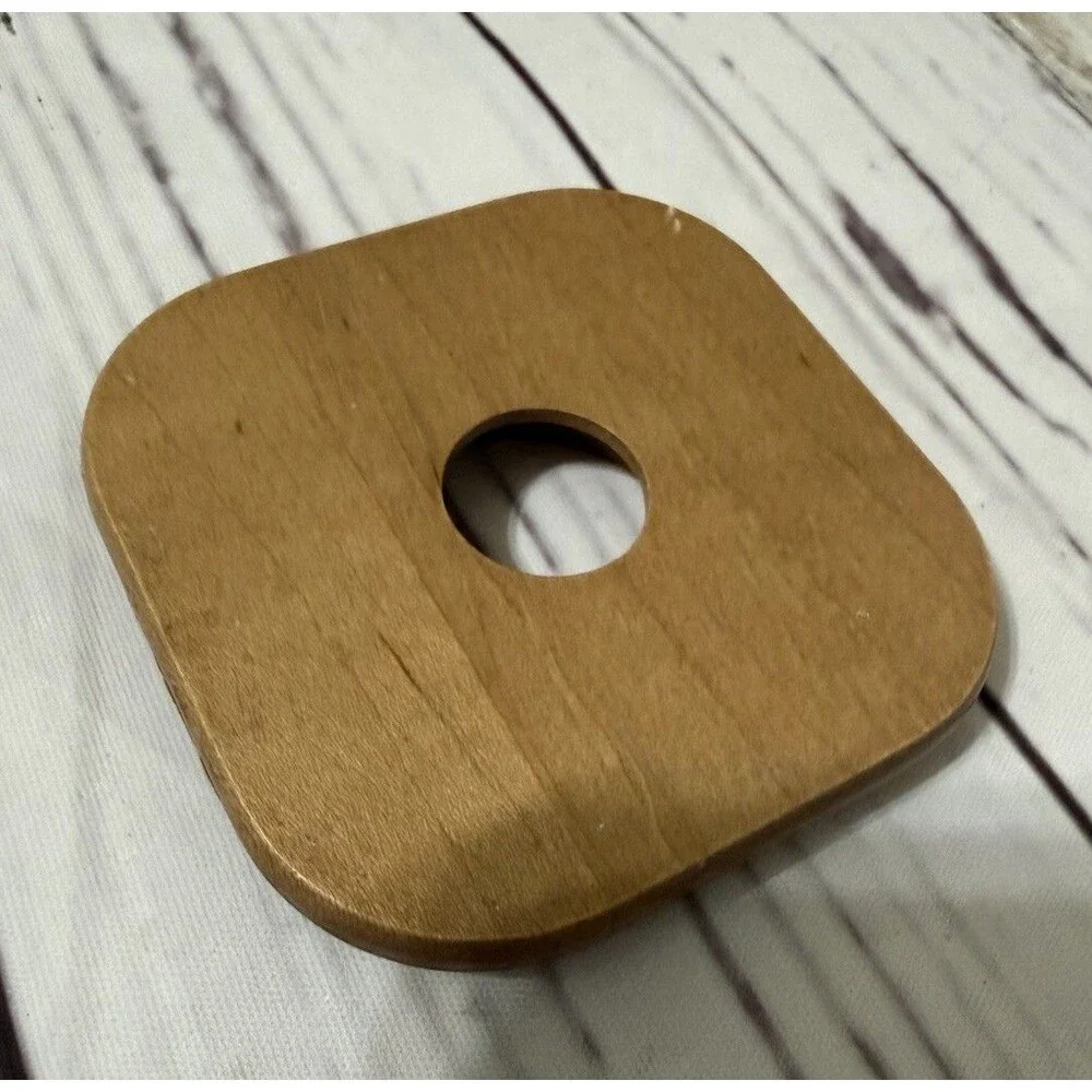 Longaberger 2004 Paper Clip Keeper Woodcrafts Lid ONLY Square